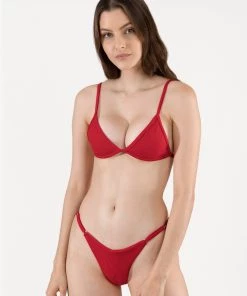 ONEONESWIMWEAR Alli Bottom Red