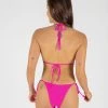 ONEONESWIMWEAR Ariel Bottom Fuchsia Crinkle