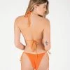ONEONESWIMWEAR SWIM Ariel Bottom Tangerine Crinkle
