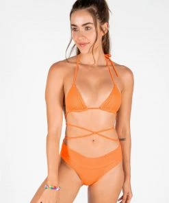 ONEONESWIMWEAR Isabel Bottom Neon Orange SWIM