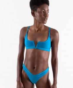 ONEONESWIMWEAR SWIM Jenna Top Turquoise