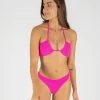 ONEONESWIMWEAR Leah Top Fuchsia Crinkle SWIM 2 ONEONESWIMWEAR Leah Top Fuchsia Crinkle SWIM