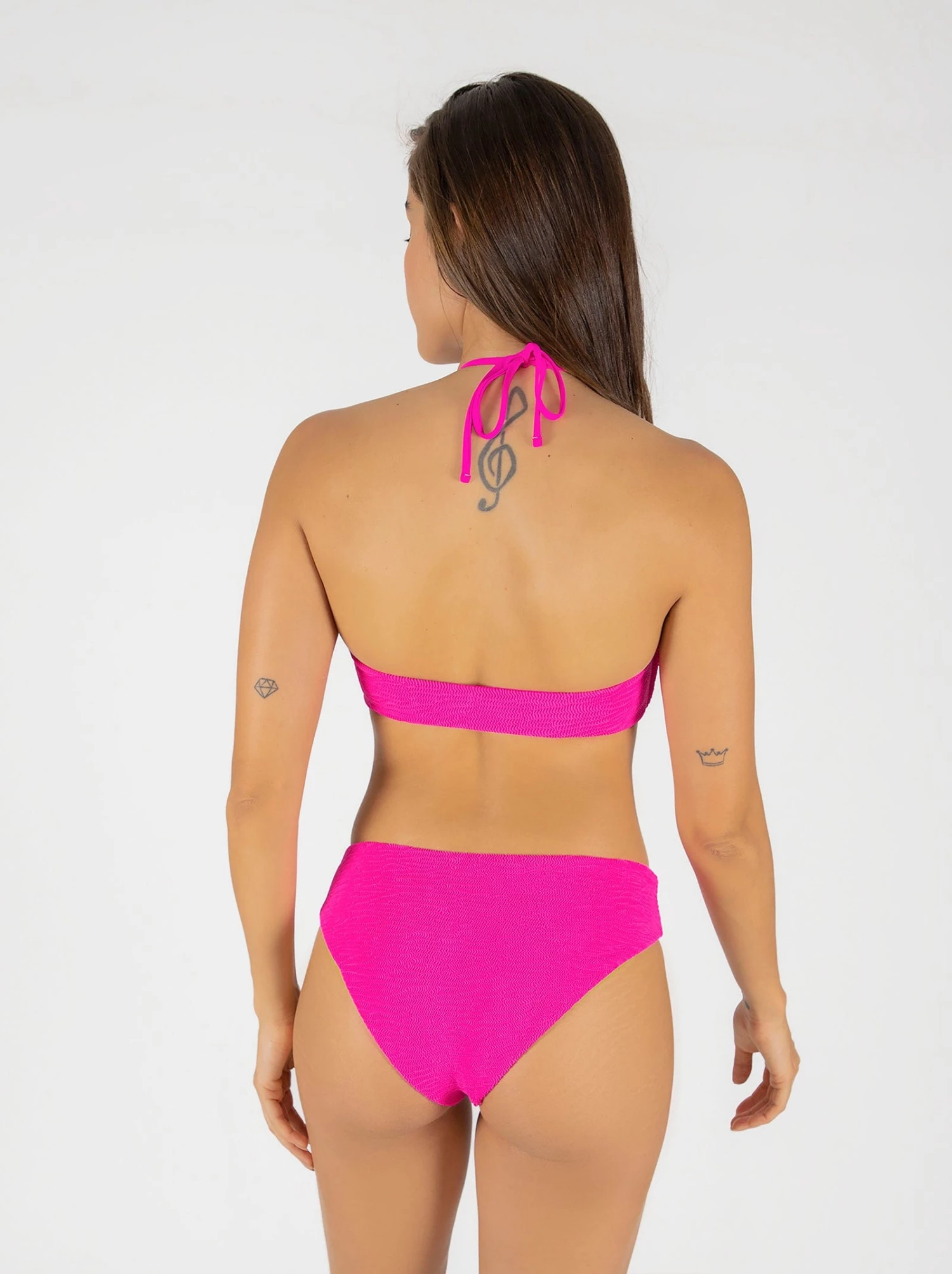 ONEONESWIMWEAR Lana Bottom Fuchsia Crinkle SWIM 5 ONEONESWIMWEAR Lana Bottom Fuchsia Crinkle SWIM