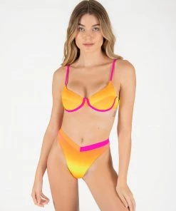 ONEONESWIMWEAR Tatiana Bottom Orange Gradient NEW IN