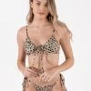 ONEONESWIMWEAR Maggie Top Cheetah SWIM