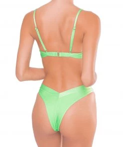 ONEONESWIMWEAR Jenna Top Lime SWIM