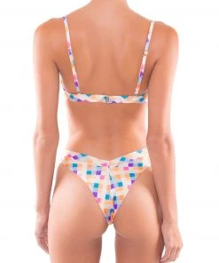 ONEONESWIMWEAR SWIM Jenna Top Gingham