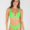 ONEONESWIMWEAR NEW IN Kameron Top Neon Green