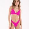 ONEONESWIMWEAR SWIM Kameron Top Bright Fuchsia