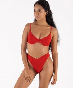 ONEONESWIMWEAR SWIM Lupita Top Red