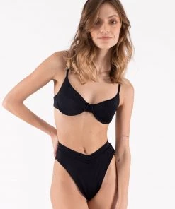 ONEONESWIMWEAR SWIM Tatiana Bottom Black