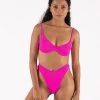 ONEONESWIMWEAR Lupita Top Bright Fuchsia SWIM