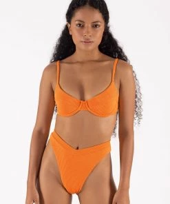 ONEONESWIMWEAR SWIM Tatiana Bottom Tangerine