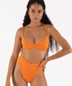 ONEONESWIMWEAR SWIM Tatiana Bottom Tangerine