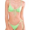 ONEONESWIMWEAR Maggie Top Lime SWIM