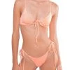 ONEONESWIMWEAR Maggie Top Peach SWIM