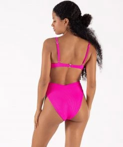 ONEONESWIMWEAR Tatiana Bottom Bright Fuchsia
