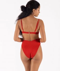 ONEONESWIMWEAR Tatiana Bottom Red 8 ONEONESWIMWEAR Tatiana Bottom Red